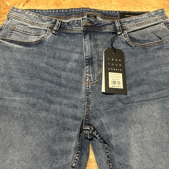 The Perfect Jean Men's #F#%KYOURKHAKIS Slim Thick 40 x 30 - Picture 3 of 8